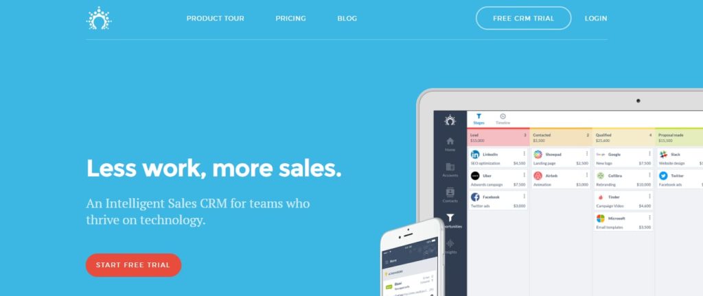 salesflare software de crm