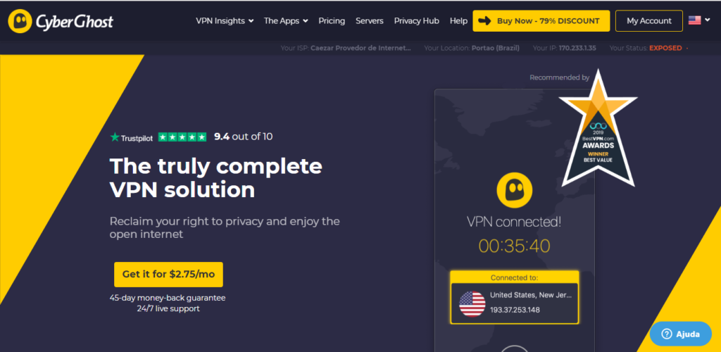 CyberGhost pas cher VPN