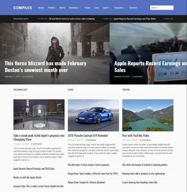 Compass Tema WordPress