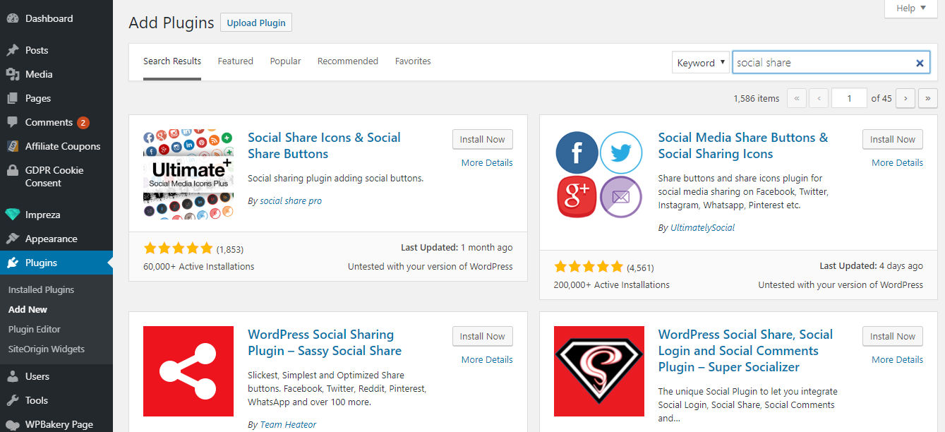 Install WordPress Plugin